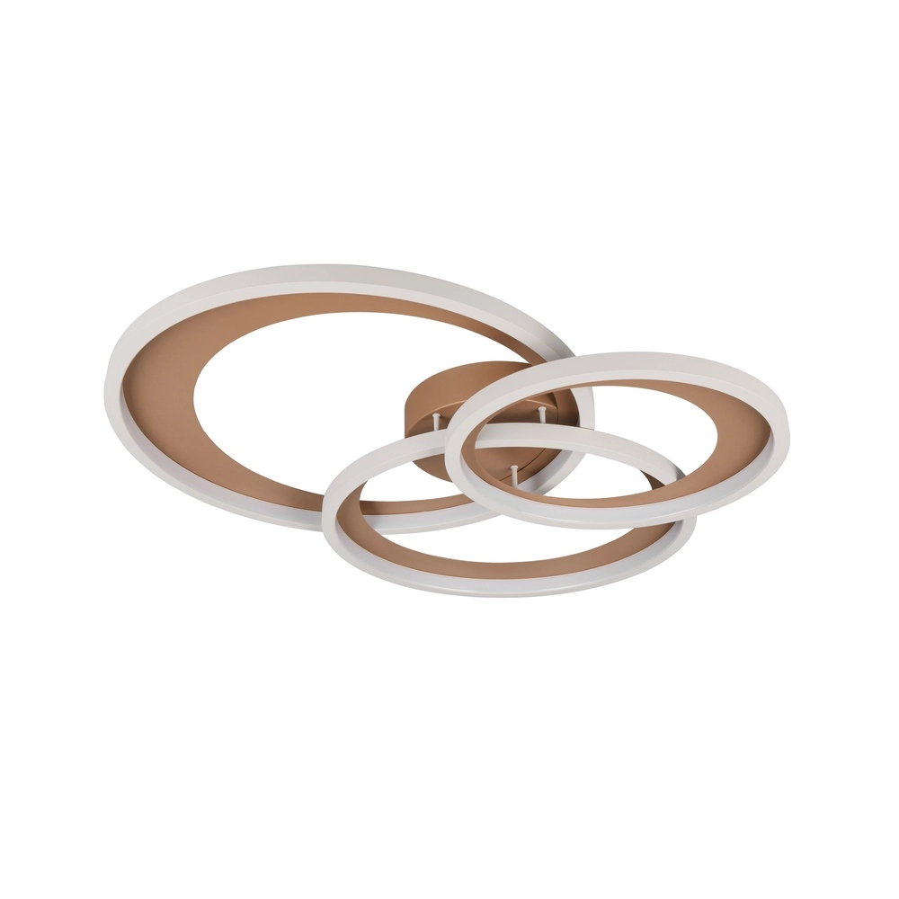 Plafonnier moderne Granada Brun moka Trio 4017807653571