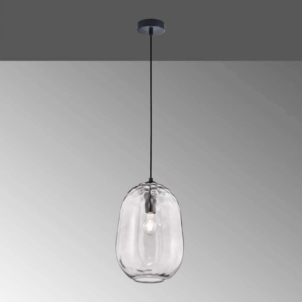 Lampe à suspension en verre Bretagne Ø 26 cm Fischer & Honsel 4003694607575