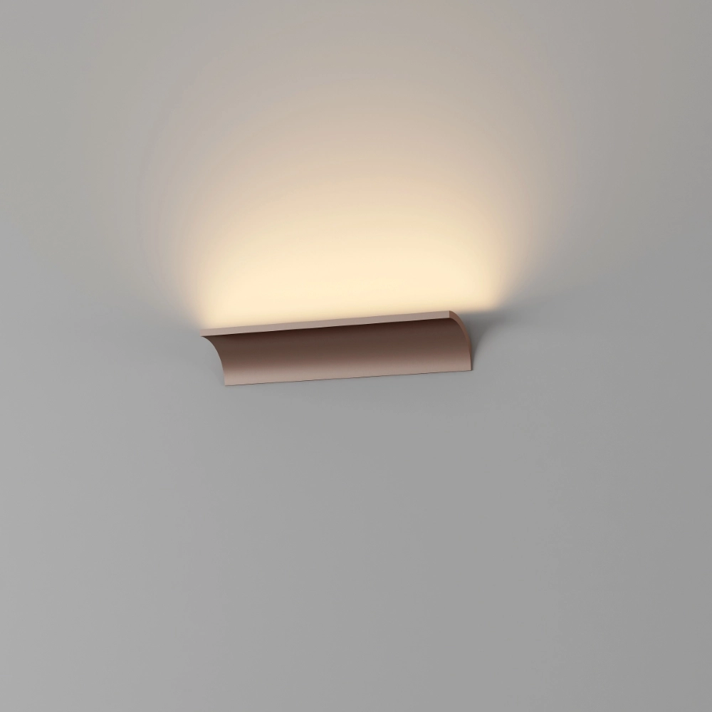 Lampe murale indirecte Malibu Vers le haut - bronze brossé