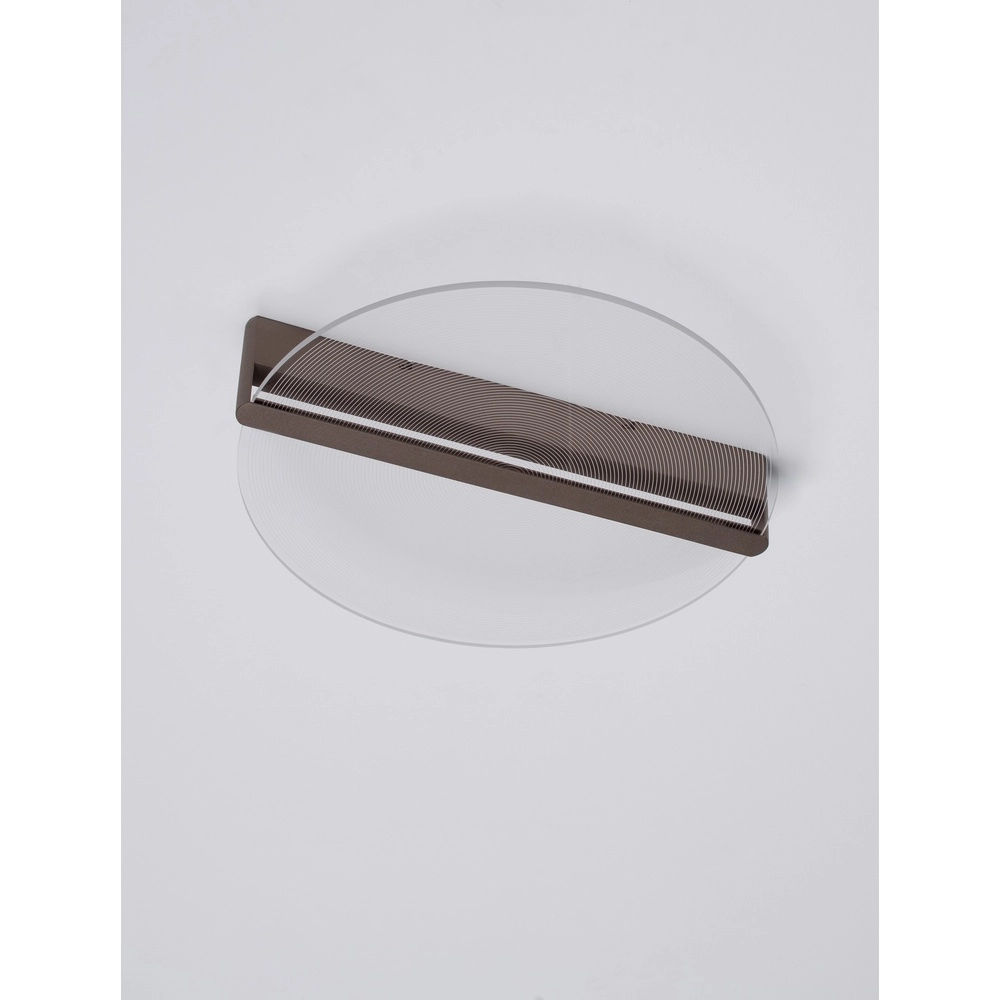 Plafonnier élégant Noah Ø 56cm marron café Lyora 5212017439383