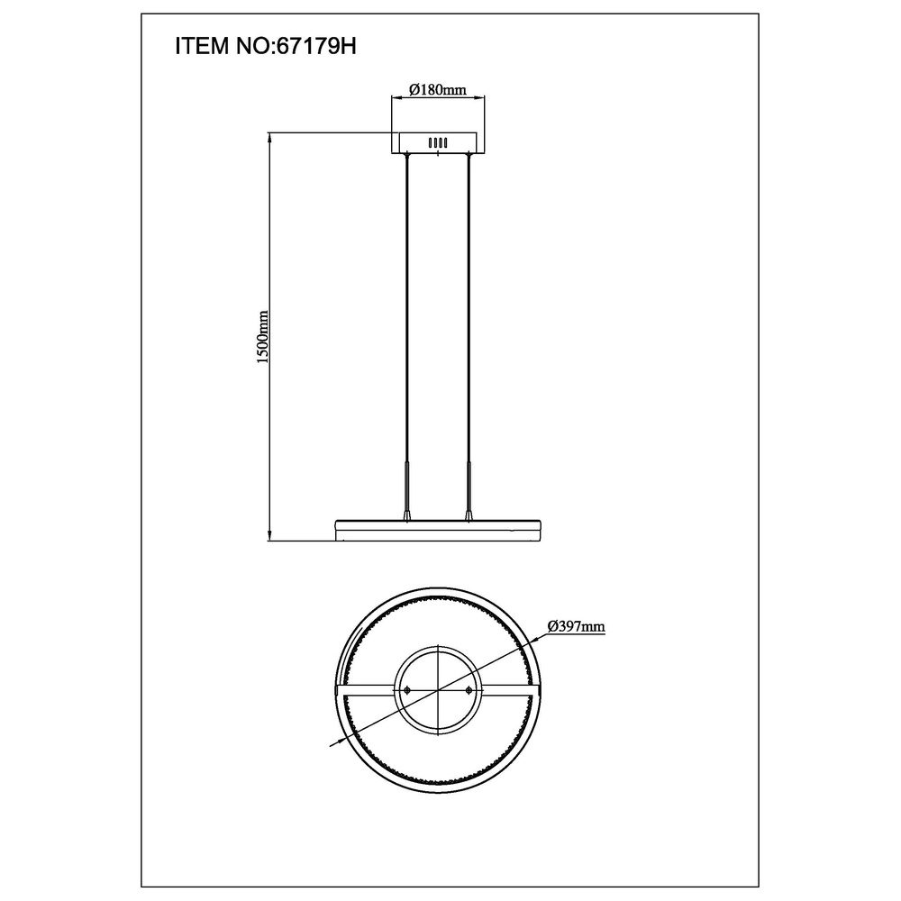 Lampe pendante de conception Della Noir Globo 9007371471737