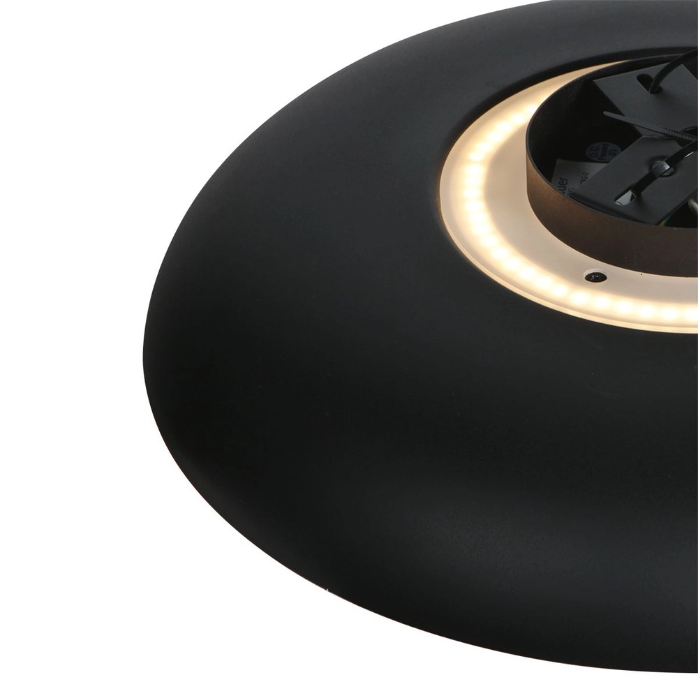 Plafonnier Golden Veil noir Ø 40cm Steinhauer 8712746180299