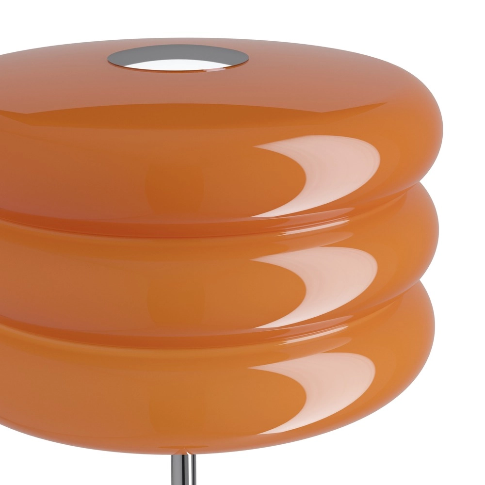 Lampadaire de conception Tortora chrome avec orange Ø 30cm Eglo 9008606405626
