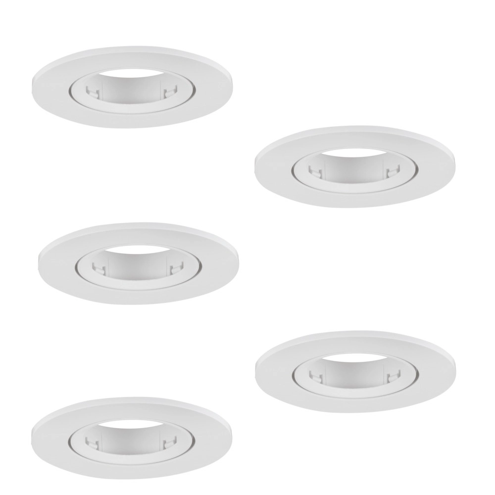 Lot de 5 spots encastrés Barranco blanc Ø 9cm Eglo 9008606359127
