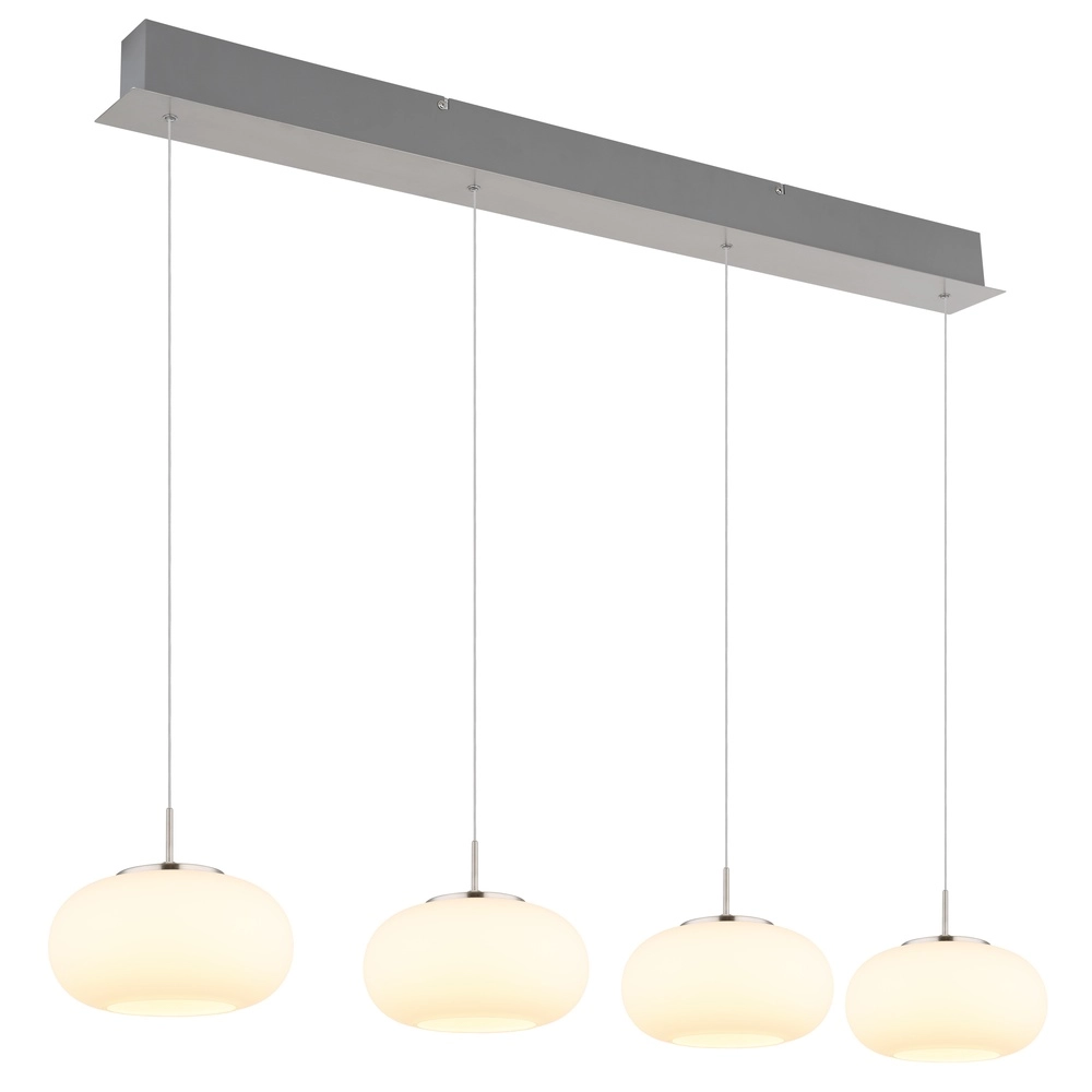 Lampe pendante de conception Quintara Nickel 4-léger
