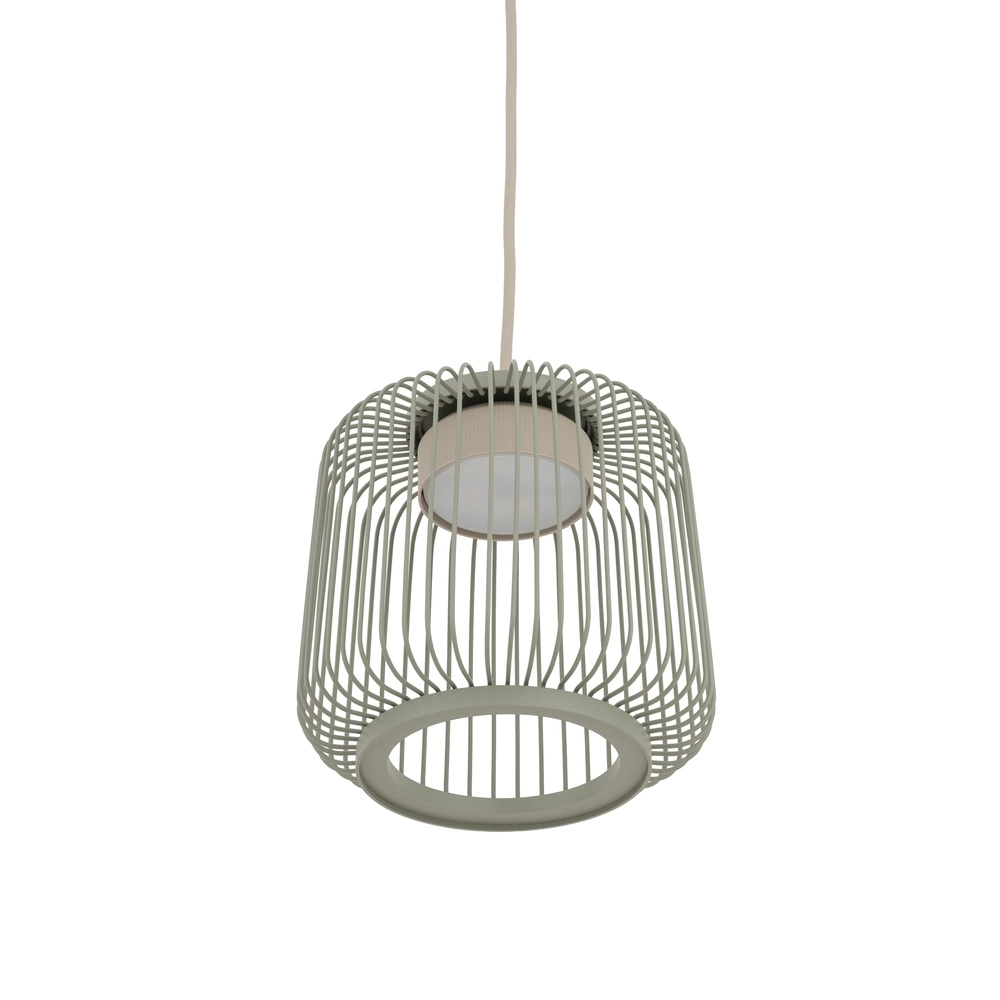 Lampe cage Kenai vert sauge Ø 18cm Lyora 5903139122214
