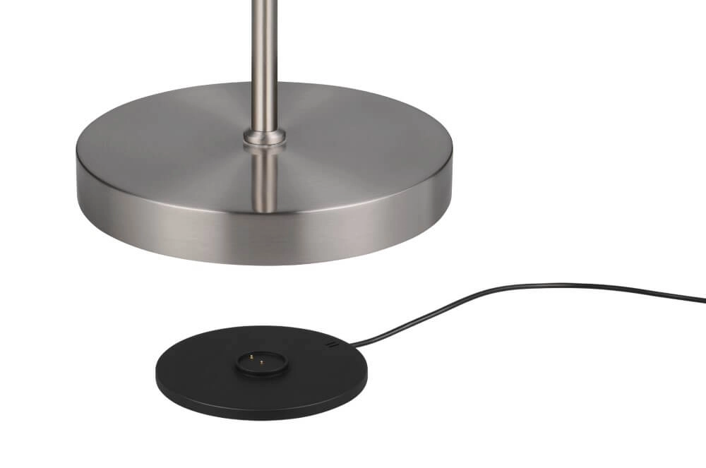 Lampe de lecture en acier inoxydable Moreno rechargeable Trio 4017807618020