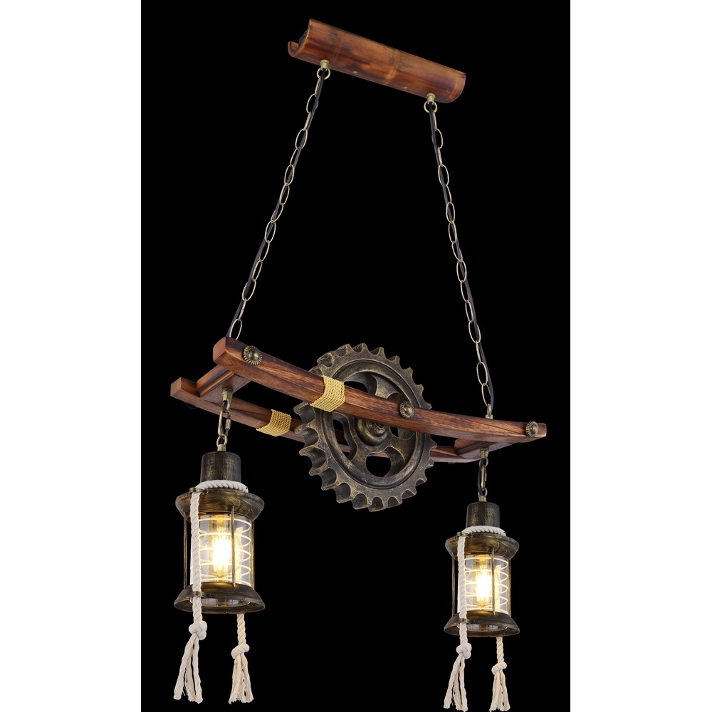 Lampe pendante industrielle Abella 2 lumières Globo 9007371407392