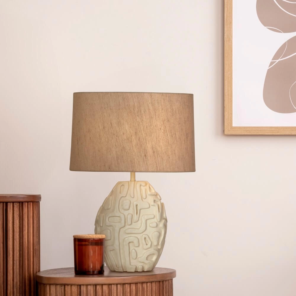 Lampe de table Adelaide crème Searchlight 5053423274041