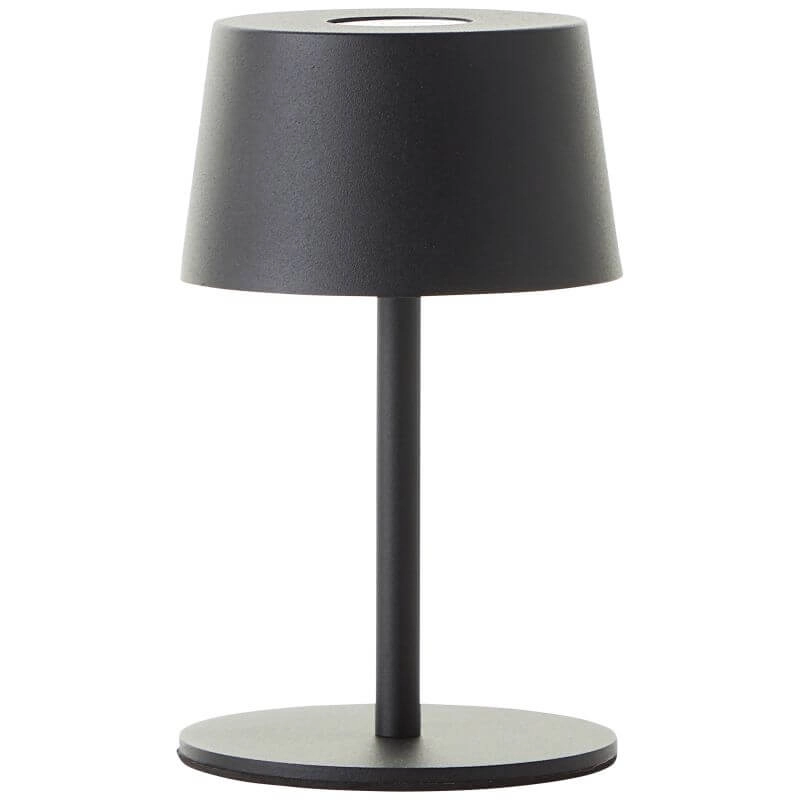 Lampe de table rechargeable Jona noir Brilliant 4004353449086