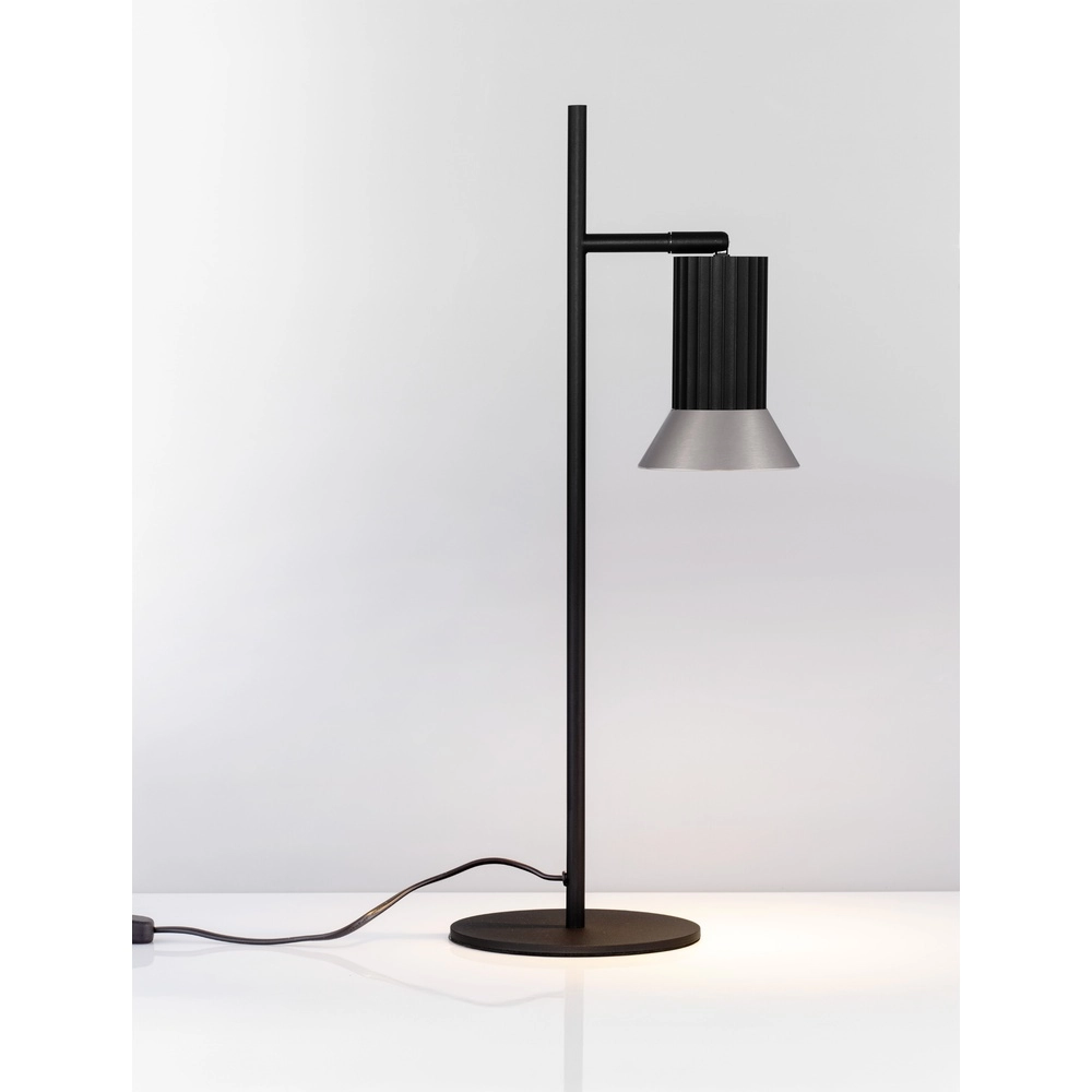 Lampe de table design Luvia noir avec bronze Lyora 5212017475602