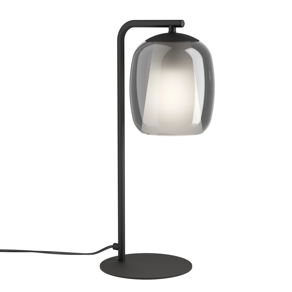 Lampe de table élégante Ciampino Ø 15cm - avec du verre fumé Eglo 9008606332816