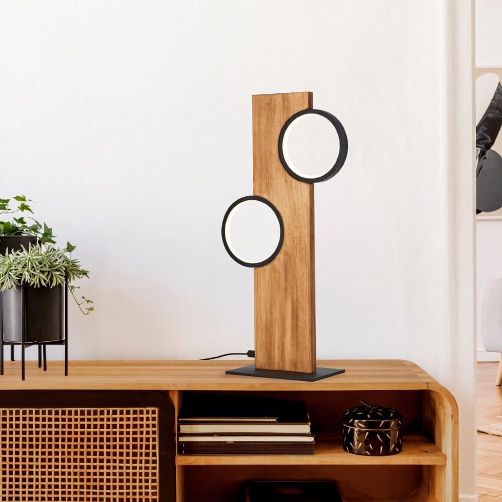 Lampe de table Cheesy bois Brilliant 4004353429606