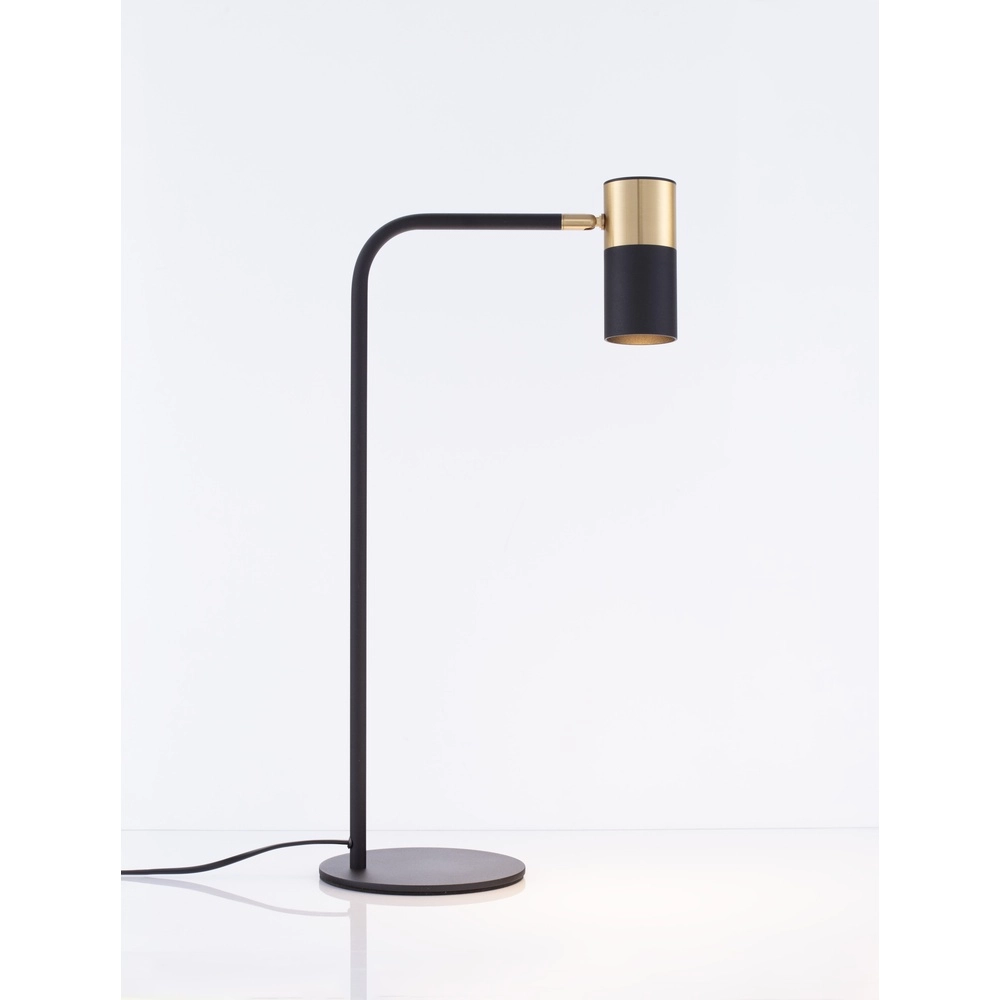 Lampe de table Pongo noir avec or Lyora 5212017441782