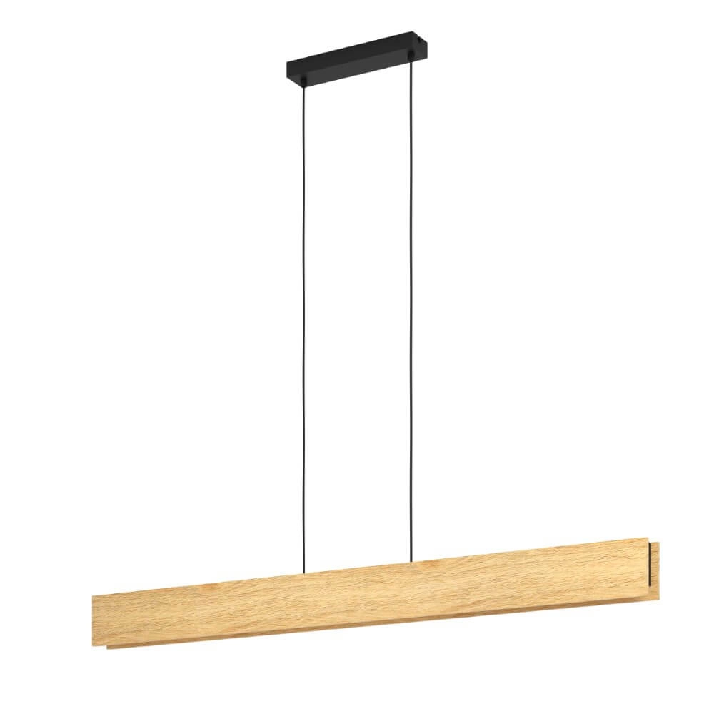 Lampe suspendue en bois Anchorena-Z 123 cm