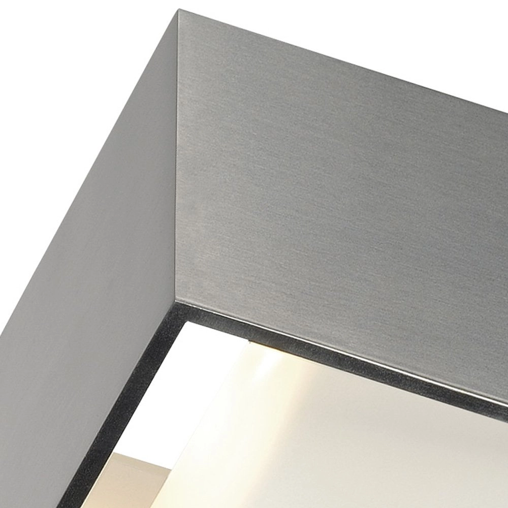 Lampe LED Logs Up - Down carré gris métallisé SLV 4024163189323