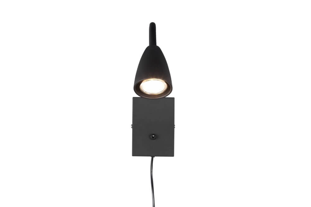 Lampe de lecture flexible Wanda Noir Trio 4017807524079