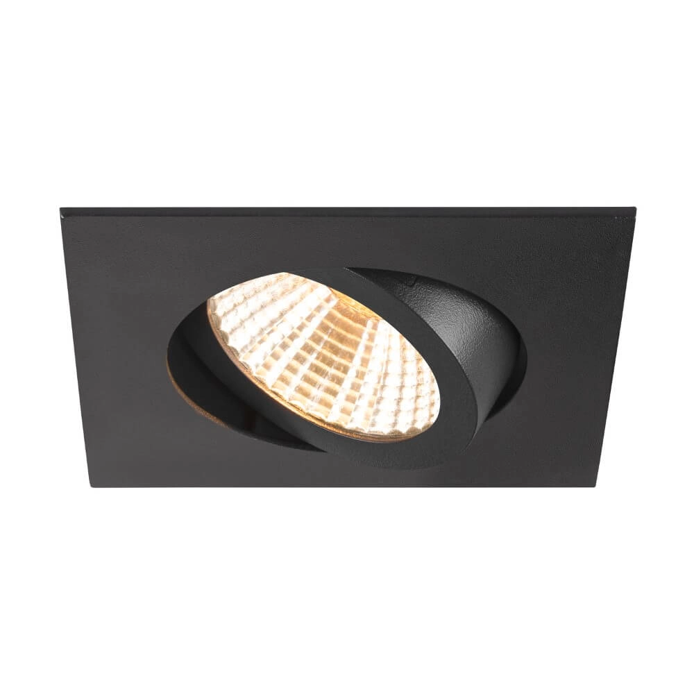 Spot LED carré New Tria Uni noir - CCT - 600lm - 38g SLV 4024163277297