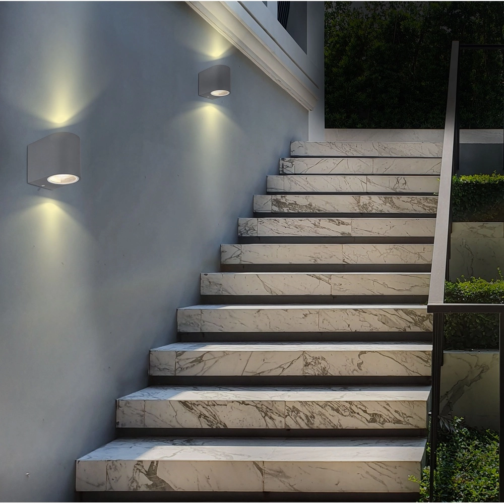 Spot lisse monté en surface Veronika Anthracite en bas Globo 9007371428052