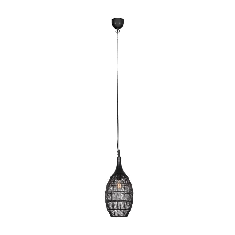 Lampe à suspension ovale Soraya Ø 26 cm - noir Trio 4017807617436