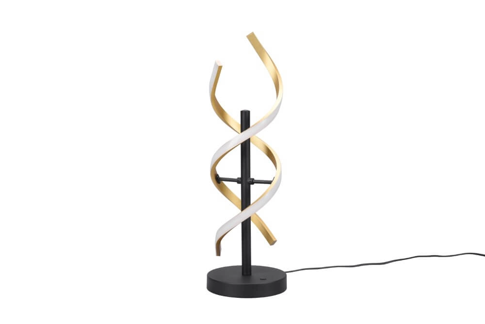 Lampadaire design Sequence noir avec de l'or Trio 4017807541762