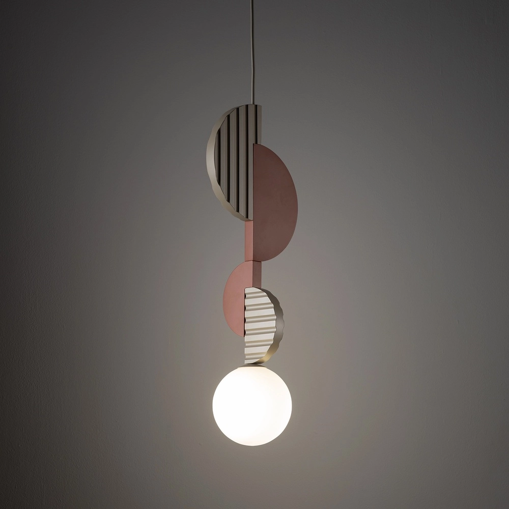 Lampe pendante unique Drops Color Terre cuite Lyora 5903139111942