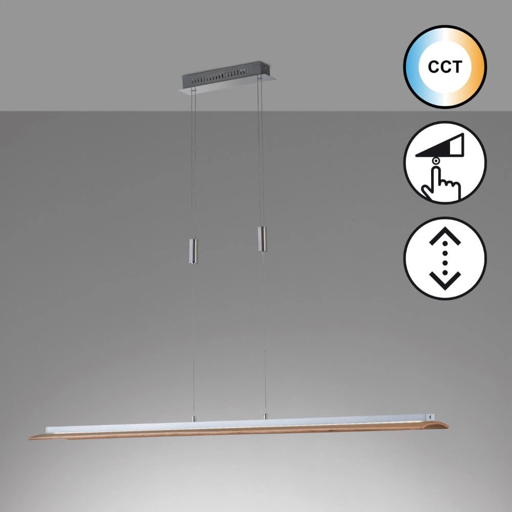 Lampe suspendue LED Shine-Wood dirigé Fischer & Honsel 4003694610780
