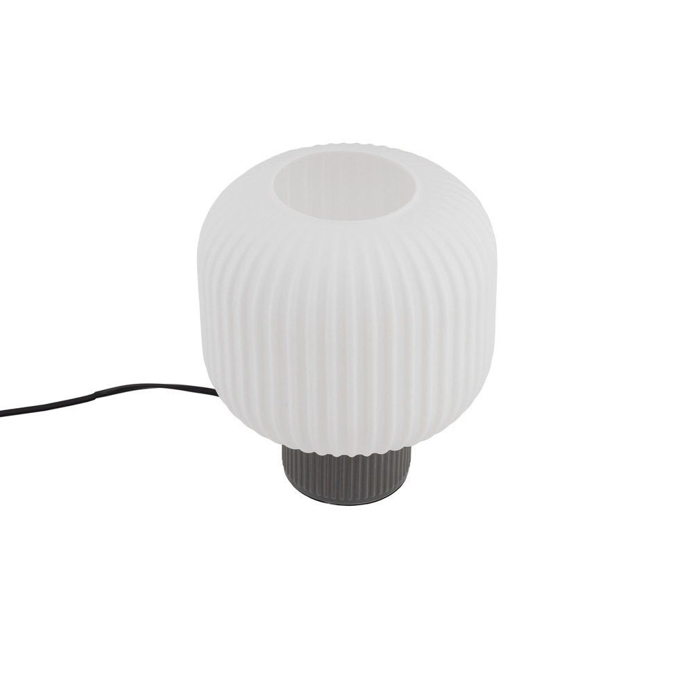 Lampe de table Aurora gris Ø 20cm Lyora 5903139119733