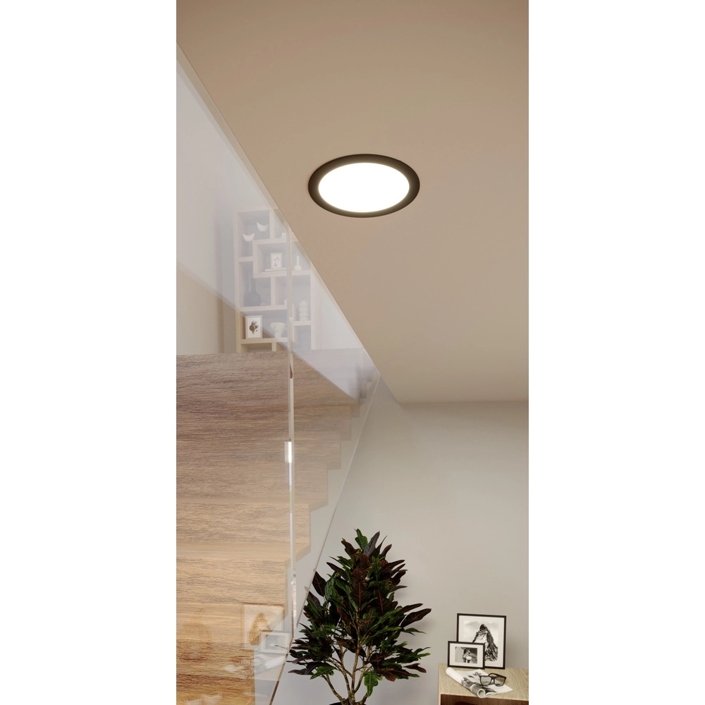 Lampe encastrée Fueva 6 rond - noir - Ø 16,8 cm Eglo 9008606330690