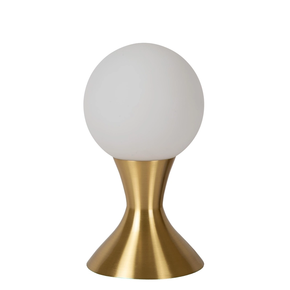 Lampe de table dorée Moya avec opale