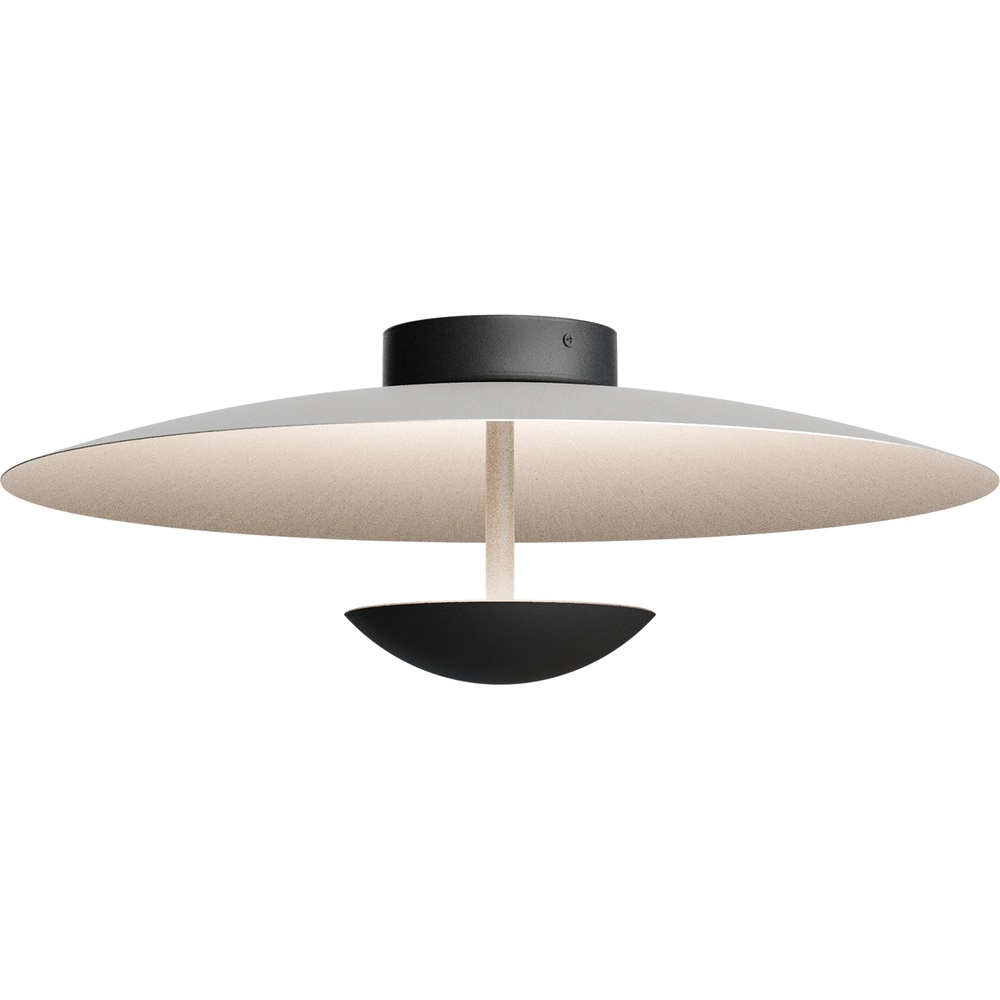 Lampe de plafond 16 cm Scala Ø 45cm noir avec du nickel