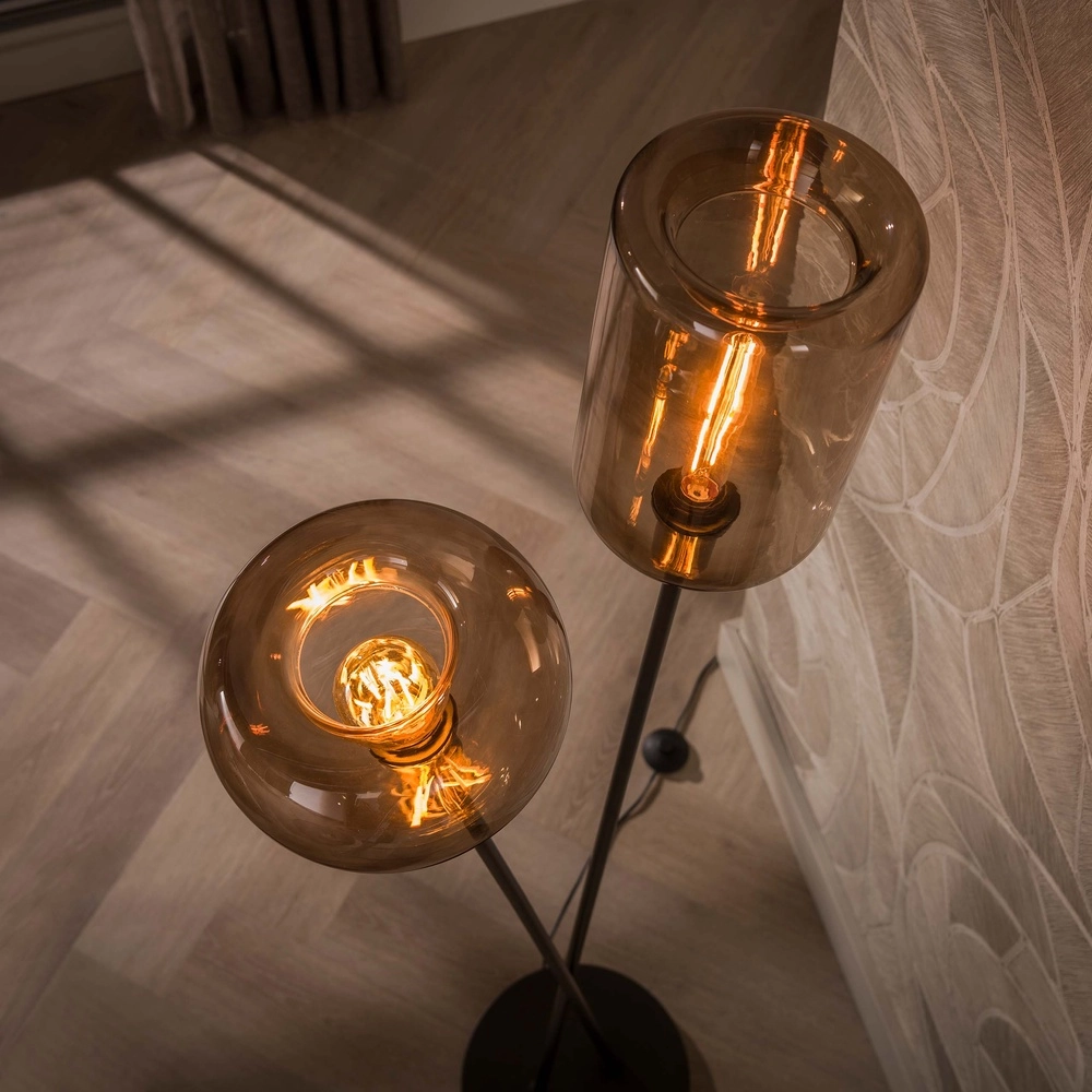 Lampadaire moderne Serene Sienna Brown Lyora 8716803514751