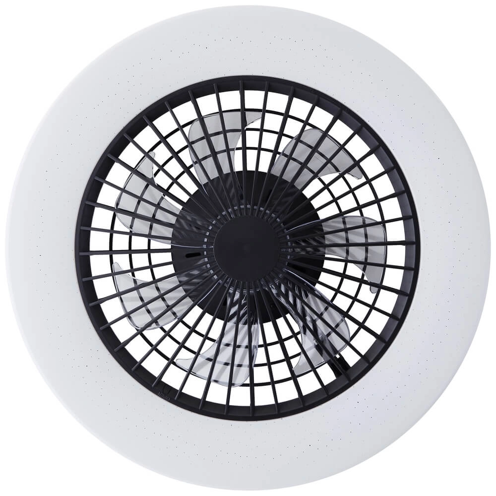 Ventilateur de plafond Siano avec lampe - noir Brilliant 4004353453434