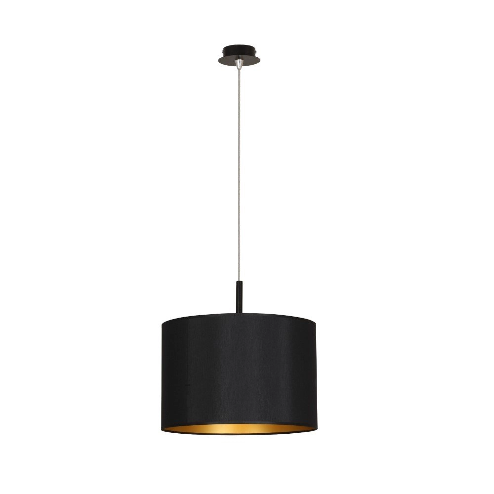 Lampe suspendue noire Alice avec de l'or à l'intérieur Lyora 5903139496193