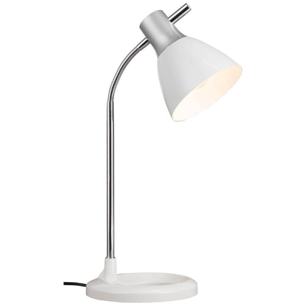 Lampe de bureau Jan argent avec blanc Brilliant 4004353121609