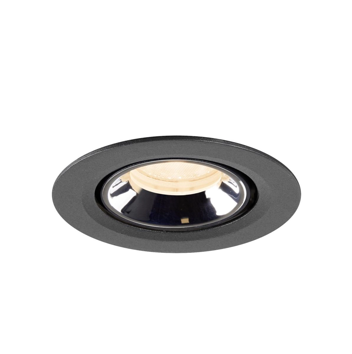 Spot encastré Numinos Gimble XS noir/chrome 2700K - 40 deg SLV 4024163307239