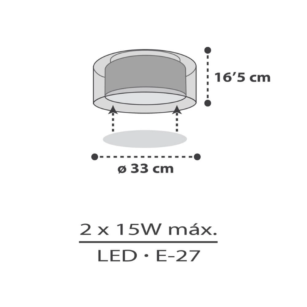 Plafonnier Nuage Clouds gris Dalber 8420406414164