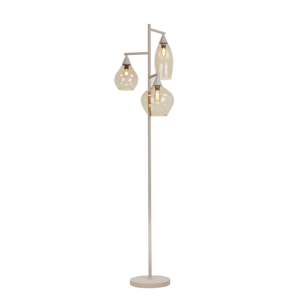 Lampe de pied Cambio brun sable