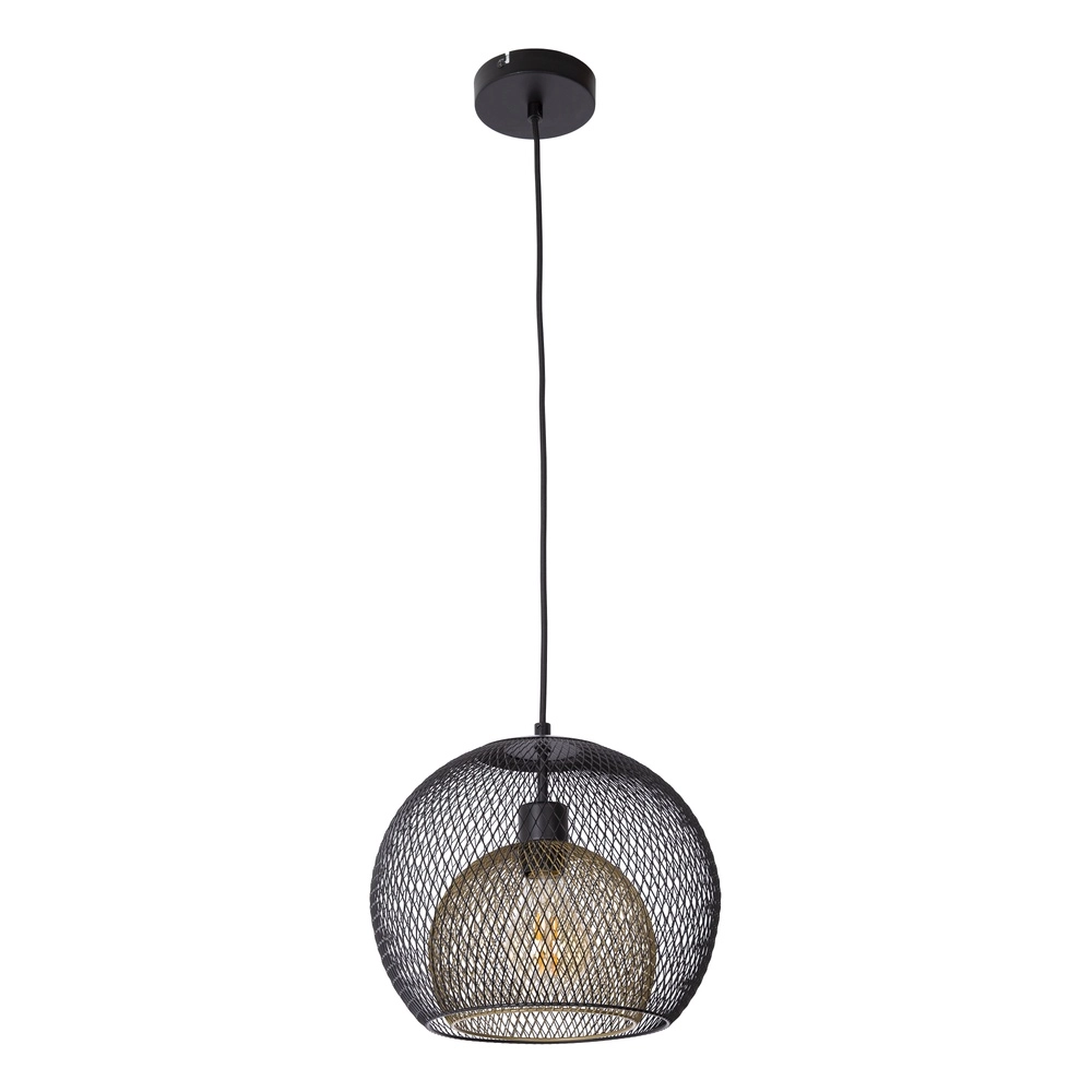 Lampe pendante en maille Selina Cage Black
