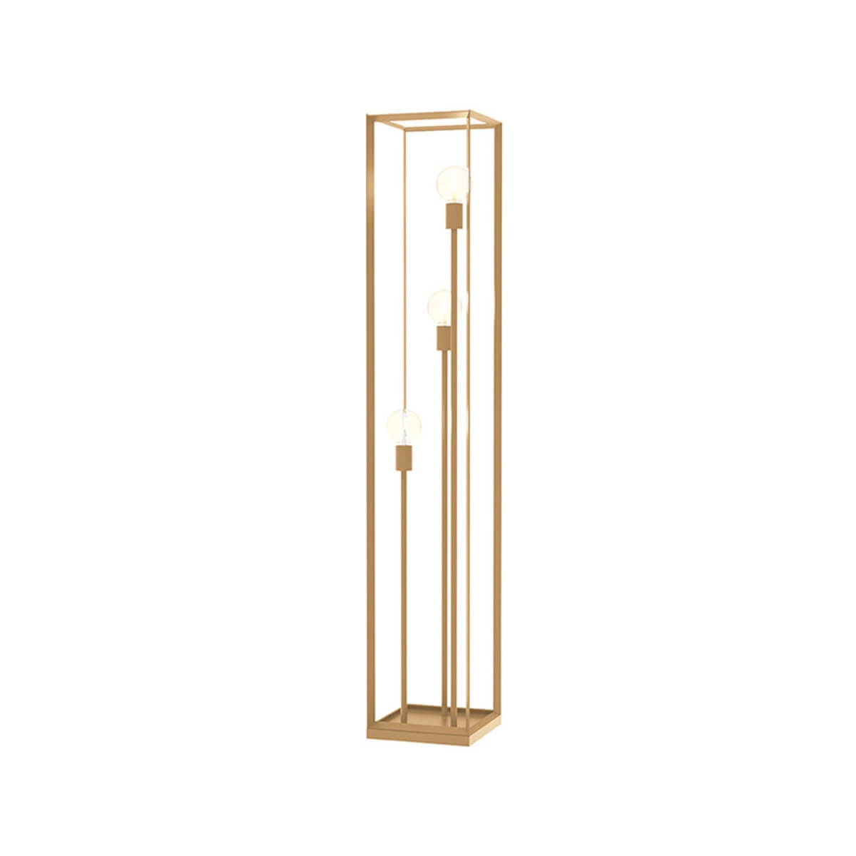 Lampadaire doré Tetto 3x E27 Lampadaire doré Tetto 3x E27