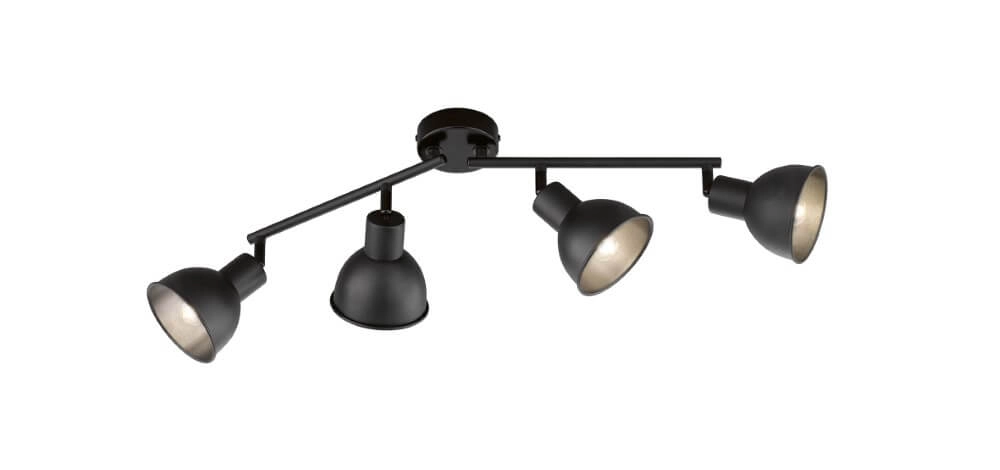 Spot de plafond orientable Speedy noir mat