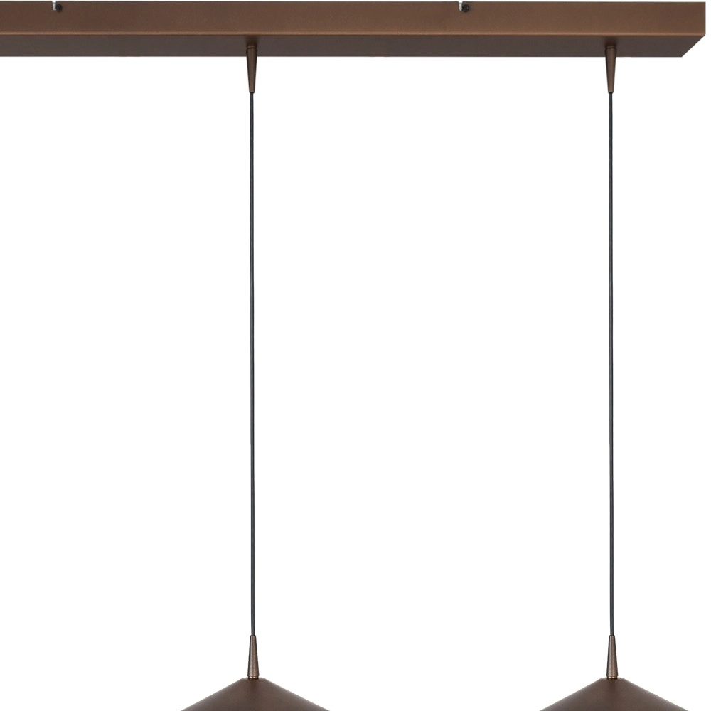 Lampe pendante à 3 lampes Ceppo Brun cacao Ø 18 cm Masterlight 8718121349138