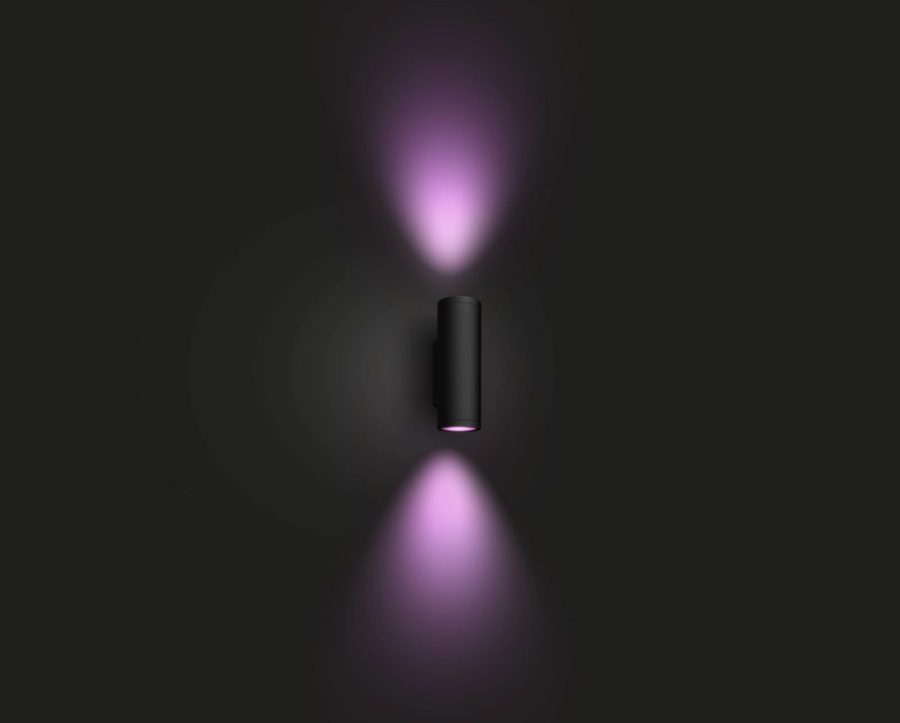 Lampe d'extérieur Haut - Bas Hue Appear Noir Philips 8718696174371