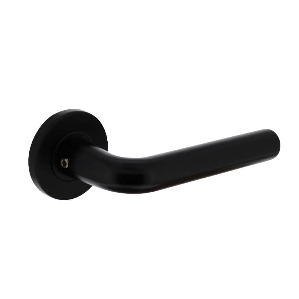 Poignée de porte moderne Recht Aluminium Noir Poignée de porte moderne Recht Aluminium Noir