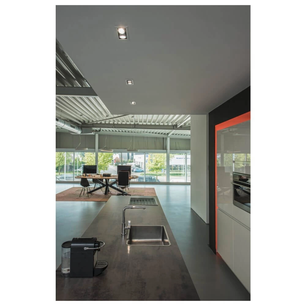 Spot LED encastrable carré Kadux Double 2x LED - blanc - 3000K SLV 4024163279079