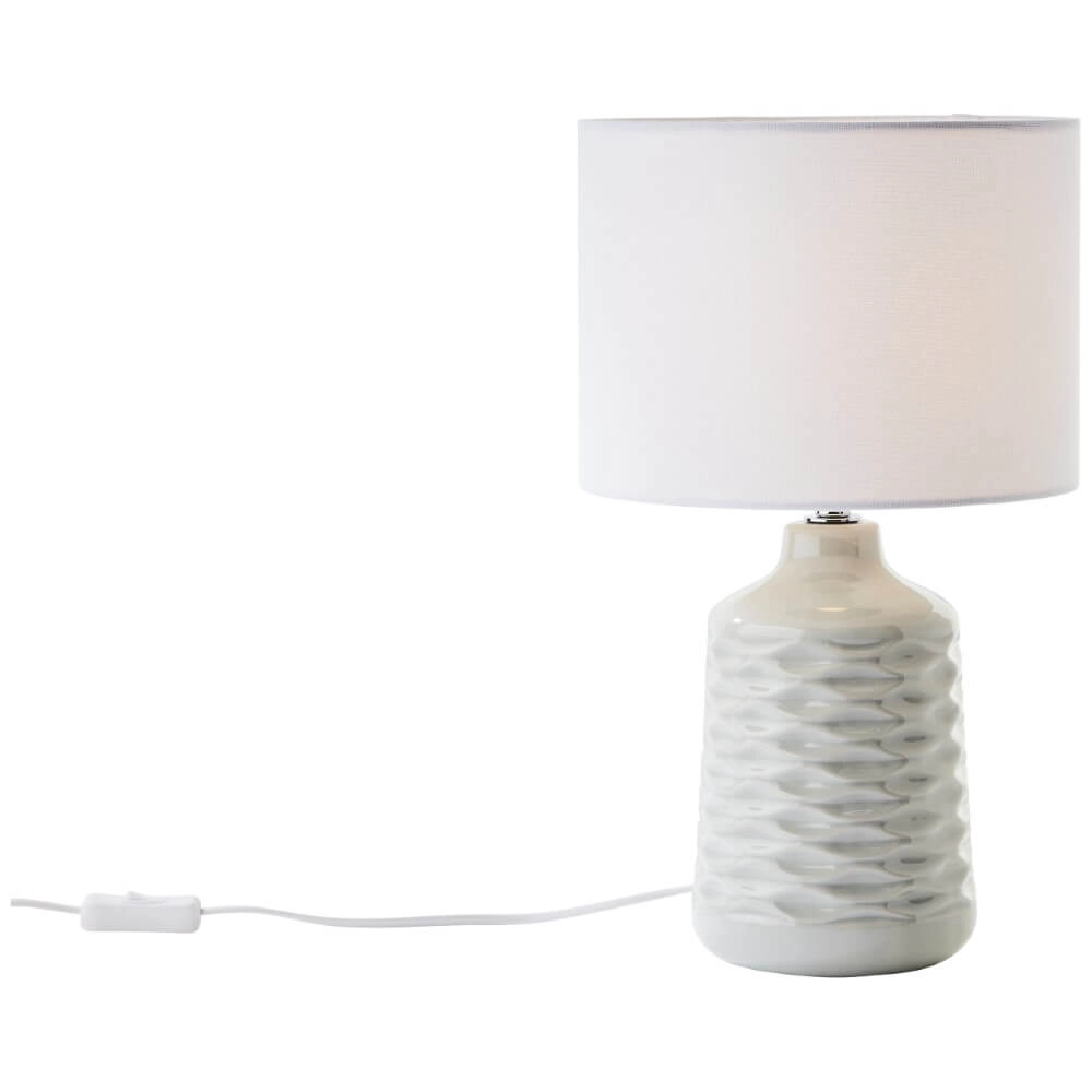 Lampe de table Ilysa gris avec du blanc Brilliant 4004353412400