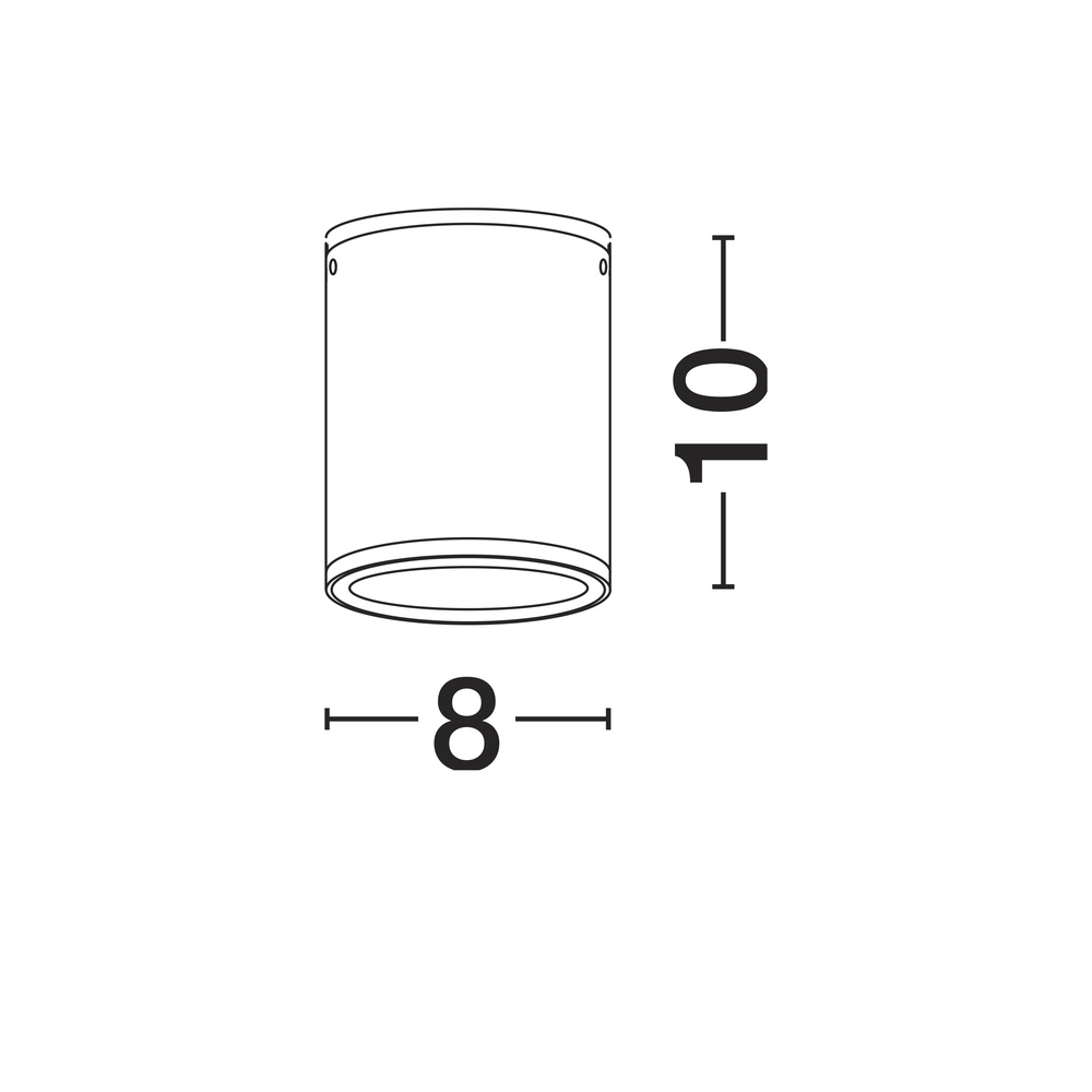 Spot de plafond Lumina 9W anthracite Lyora 5212017453907