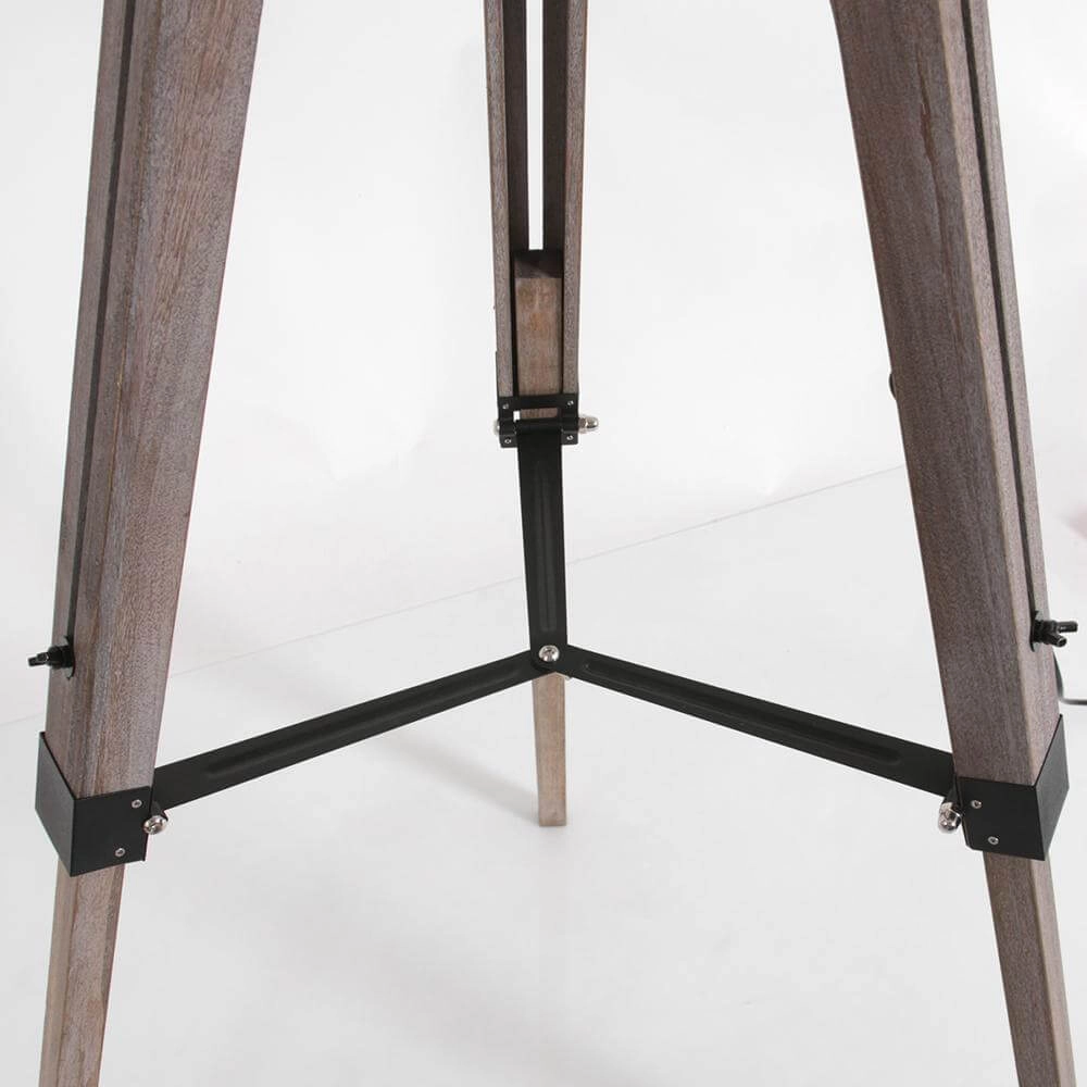 Lampadaire trépied Triek avec abat-jour en bambou Steinhauer 8712746176087