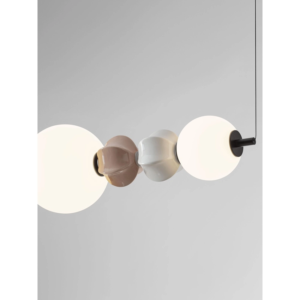 Lampe pendante unique Dazz Couleurs multiples horizontales Lyora 5212017495242