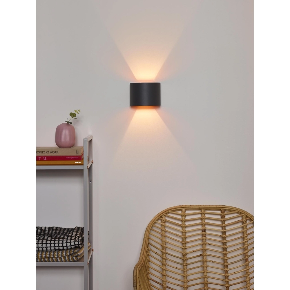 Tache de mur arrondi Xio 2700K gris Lucide 5411212091925